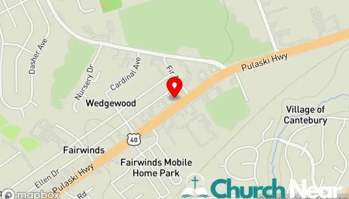 map of Church of the Rock Ministries Incorporated Church in Bear