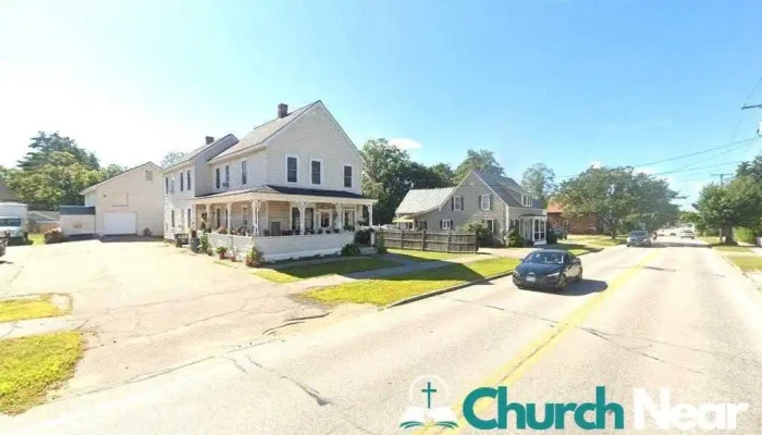 churches along main street - Laconia