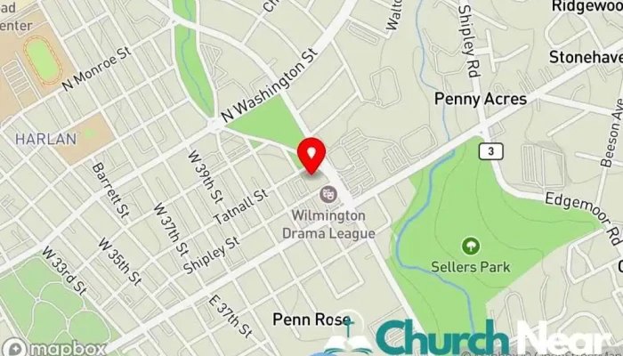 map of Cornerstone Fellowship Baptist Church (CFBC) Baptist church, Religious organization in Wilmington