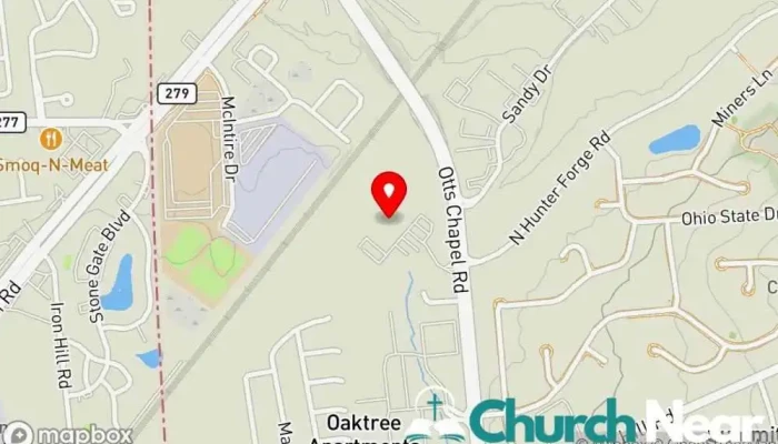 map of Delaware Brazilian Church Church in Newark