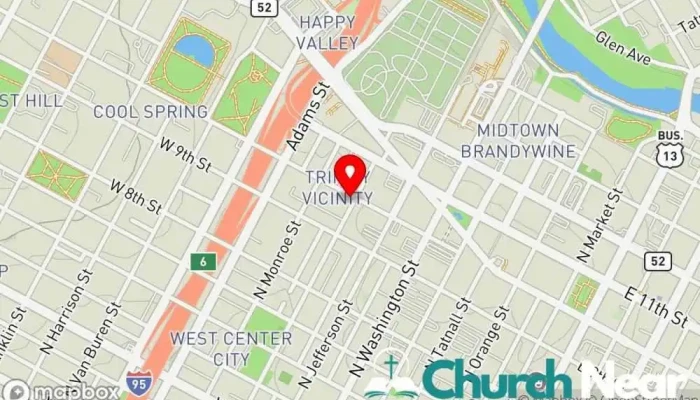 map of Sacred Heart Oratory Roman Catholic Church Catholic church in Wilmington