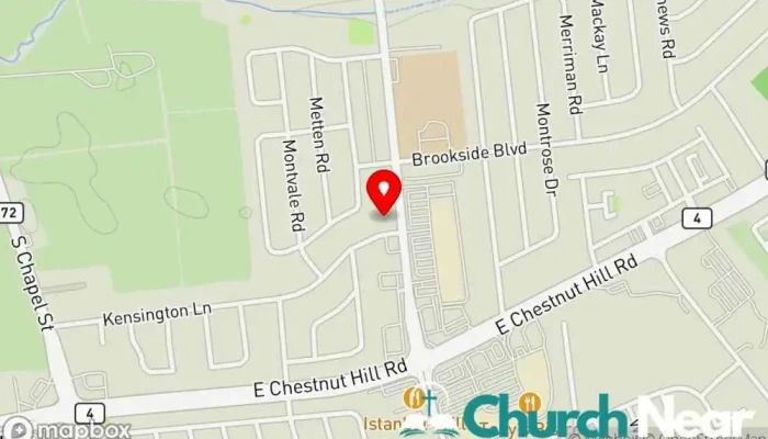 map of St. Andrew's Presbyterian Church Presbyterian church in Newark