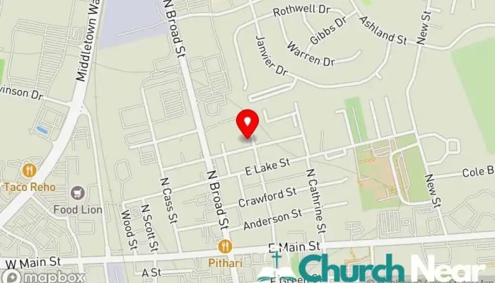 Trinity Ame Church -  Map - Middletown